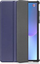Lenovo Tab P11 Pro Gen 2 Bookcase hoesje - Just in Case - Effen Donkerblauw - Kunstleer