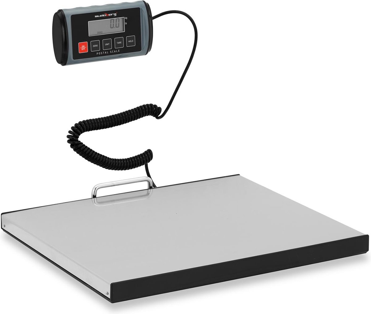 Pakketweegschaal - 200 kg / 0.1 kg - 35,5 x 40,5 cm - extern LCD-scherm - Steinberg Systems
