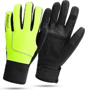 Rogelli Essential Fietshandschoenen Winter - Heren - Fluor Geel - Maat 2XL