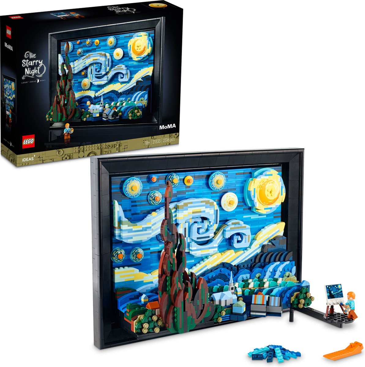 LEGO Ideas Vincent van Gogh - De Sterrennacht - 21333 — afbeelding 12