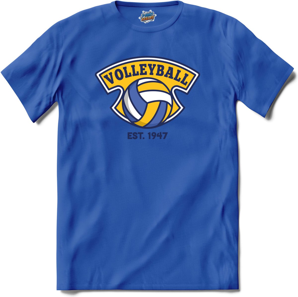 Volleybal sport - T-Shirt - Meisjes - Royal Blue - Maat 12 jaar