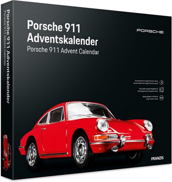1:43 Franzis 55199-3 Porsche 911 Adventskalender Plastic Modelbouwpakket