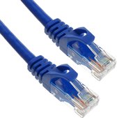 BeMatik - 5 m blauwe Cat.6a UTP Ethernet-netwerkkabel