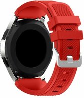 Strap-it Smartwatch bandje - siliconen bandje geschikt voor Huawei Watch GT 2 42mm / GT 3 42mm / GT 3 Pro 43mm - Amazfit GTS 1-2-3-4 - Mini / Bip / GTR 42mm - rood