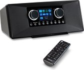 MEDION P85333 internetradio met DAB+ (wifi, FM, Spotify Connect, Amazon Music, DLNA, USB, hoofdtelefoonaansluiting, AUX, stereo line-out cinch, slaaptimer) zwart