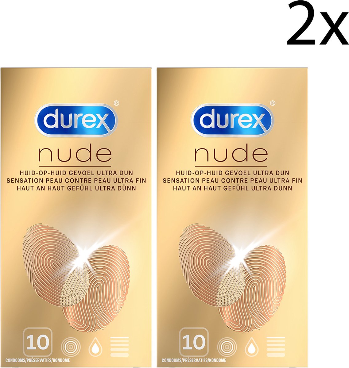 Durex Condooms Nude 10st x2
