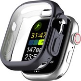 By Qubix Apple Watch Ultra TPU case - Volledig beschermd - Space Grey - Geschikt voor Apple Watch 49mm (Ultra) hoesje - screenprotector - Bescherming