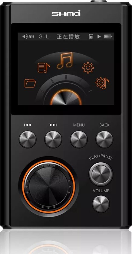 Shmci® C5S Professionele Hifi Dac mp3 speler 128GB (max. 128GB) - Zwart ...