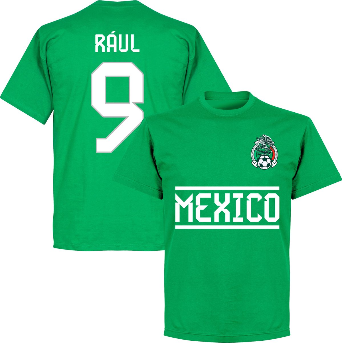 Mexico Raúl 9 Team T-Shirt - Groen - Kinderen - 128