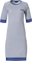 Pastunette Slaapkleedje - 520 White/Blue - maat 42 (42) - Dames Volwassenen - Polyester/Modal- 15221-304-2-520-42