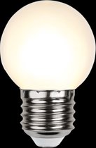Prikkabel - Kogellamp - E27 - 1W - Extra Warm Wit - 2700K - Opaal