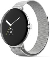 SmartphoneClip® Milanees Bandje Zilver geschikt voor Google Pixel Watch 1 en 2