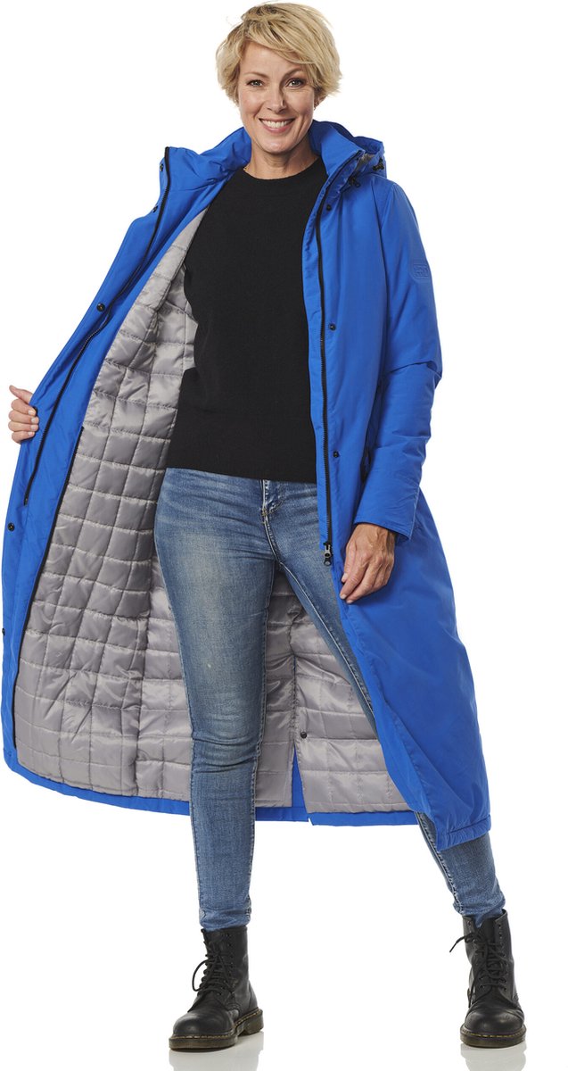 Happy Rainy Days Lange Regenjas Dames Toronto Kobalt Blauw