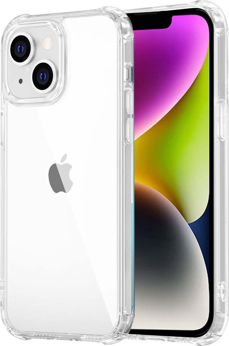Anti-shock Back Cover iPhone 14 TPU Siliconen Transparant