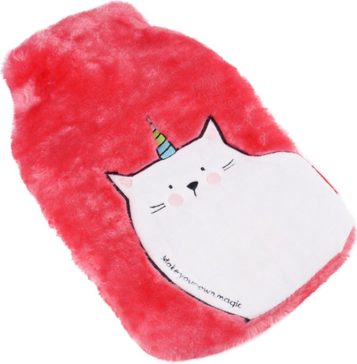 Goedkoopste Cadeau - Warmwaterkruik - Kruik met hoes - Unicorn - Inhoud 1,8 liter