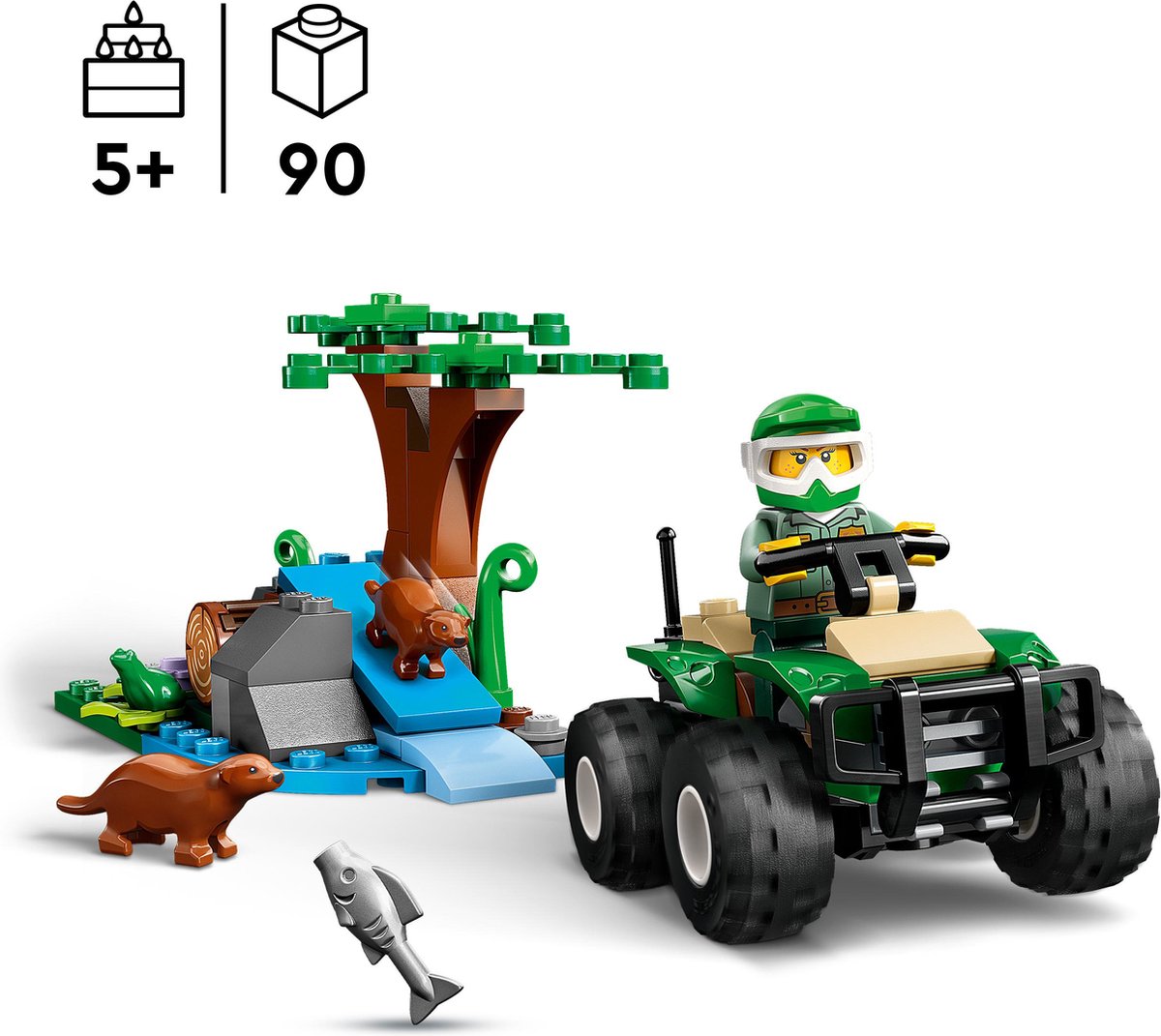LEGO City 60394 Terreinwagen en otterhabitat Bouwset — afbeelding 6