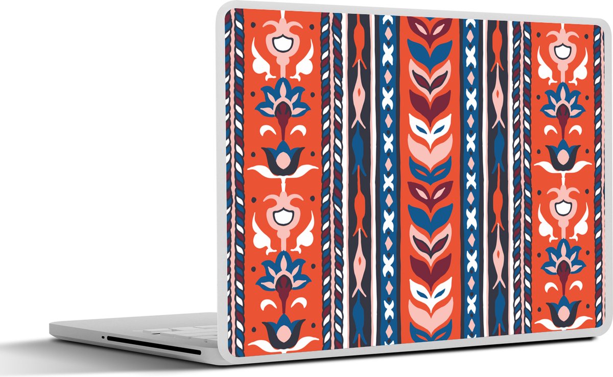 Laptop sticker - 12.3 inch - Design - Bloemen - Planten - Rood - Minimalisme - 30x22cm - Laptopstickers - Laptop skin - Cover