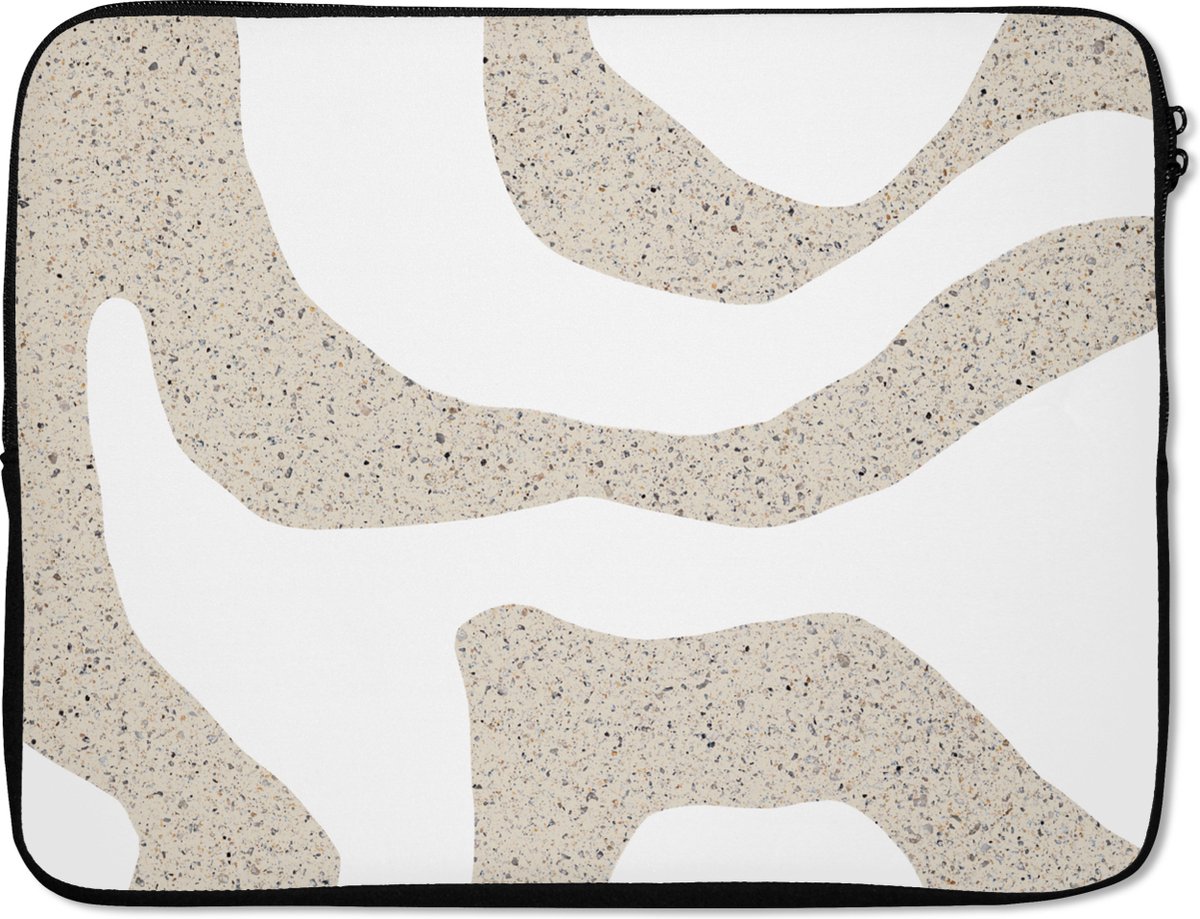 Laptophoes - Glitter - Design - Abstract - Terrazzo - Laptop case - Laptop - Laptop sleeve - 17 Inch
