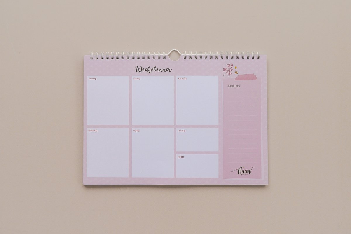 Maan Amsterdam Weekplanner inclusief stickervel - To do planner - Werkplanner - Ongedateerd - A4 - Universe — afbeelding 9