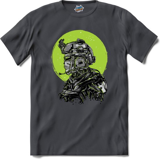Tactical Operator | Airsoft - Paintball | leger sport kleding - T-Shirt - Unisex - Mouse Grey - Maat M