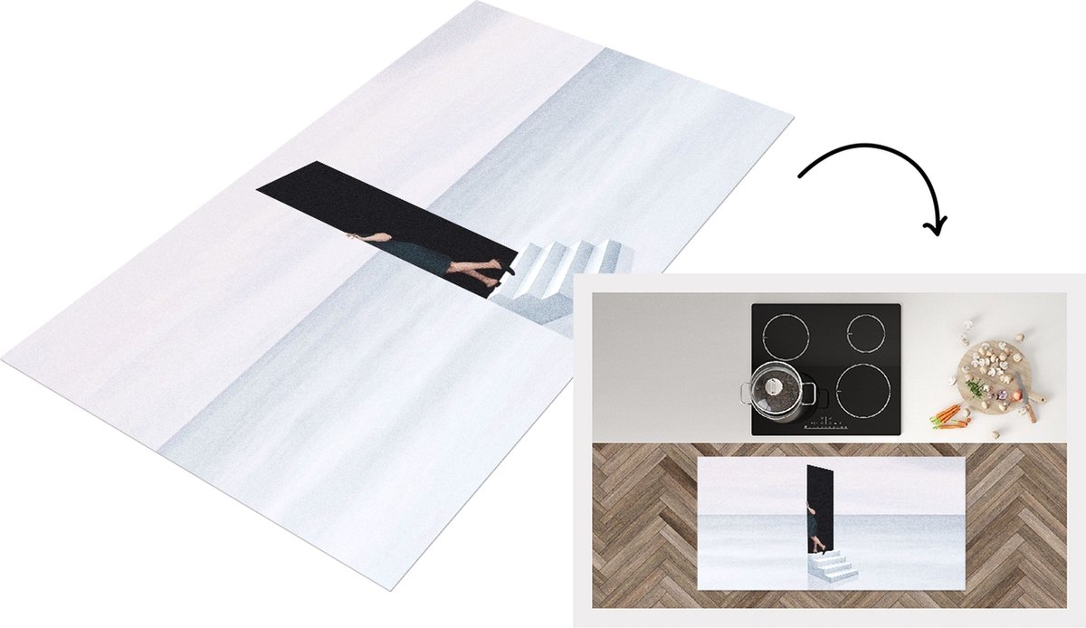 KitchenYeah Keukenloper - Loper keuken - Vintage - Deur - Abstract - Keukenloper vinyl multicolor, foto 2