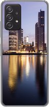Geschikt voor Samsung Galaxy A53 5G hoesje - Rotterdam - Water - Wolkenkrabber - Siliconen Telefoonhoesje