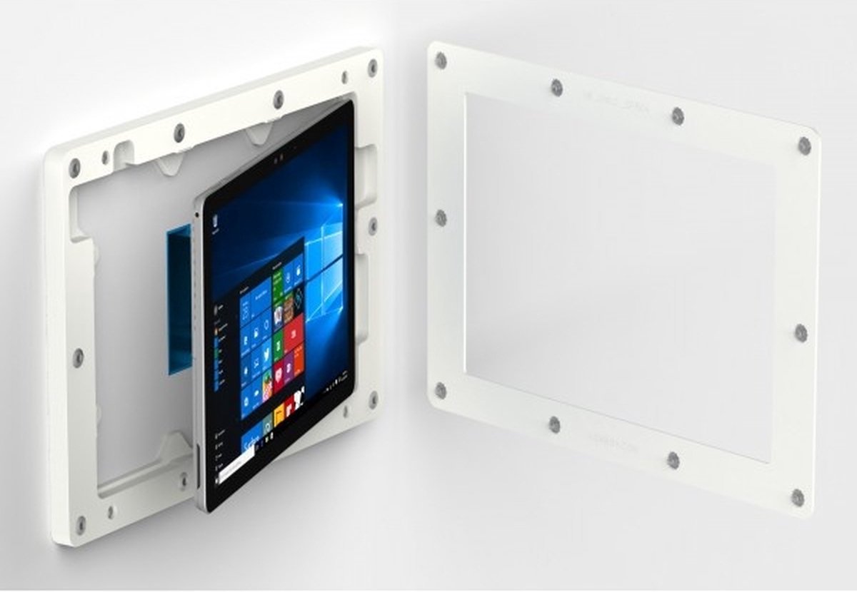 On-Wall wandhouder Microsoft Surface Pro7, 6, 5 & 4 - Wit