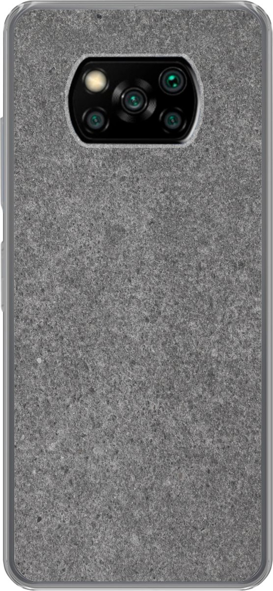 Telefoonhoesje Geschikt voor Xiaomi Geschikt voor Poco X3 Pro hoesje - Beton print - Patronen - Cement - Vintage - Textuur - Rustiek - Siliconen Telefoonhoesje Telefoonhoesje