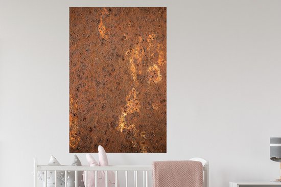 Stickers muraux - Sticker Foil - Marron - Oranje - Abstrait - Vintage - Rouille - Motif - 80x120 cm - Film Adhésif - Stickers muraux Chambre Enfant - Papier Peint Auto Adhésif