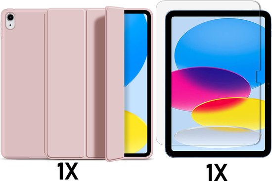 Hoesje voor iPad (A16) 11e /10e generatie (2025/2022) met potloodhouder, Slim Stand Hard Back Shell Beschermende hoesje met Auto Wake/Sleep voor iPad 11/10 (Matcha Groen