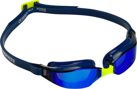 Aquasphere Xceed - Zwembril - Volwassenen - Blue Titanium Mirrored Lens - Blauw