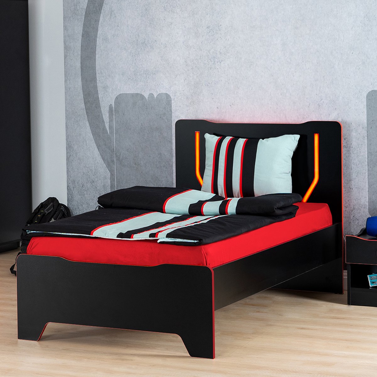 Emob - Bed GamingKids - 90x200 - Zwart