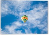 WallClassics - Acrylglas - Onderaanzicht van Luchtballon bij Sluierbewolking - 40x30 cm Foto op Acrylglas (Met Ophangsysteem)