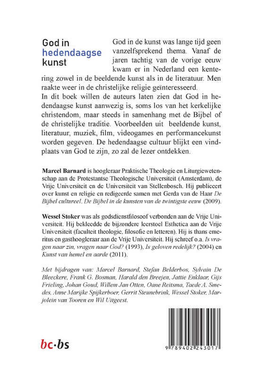 God in hedendaagse kunst - back cover