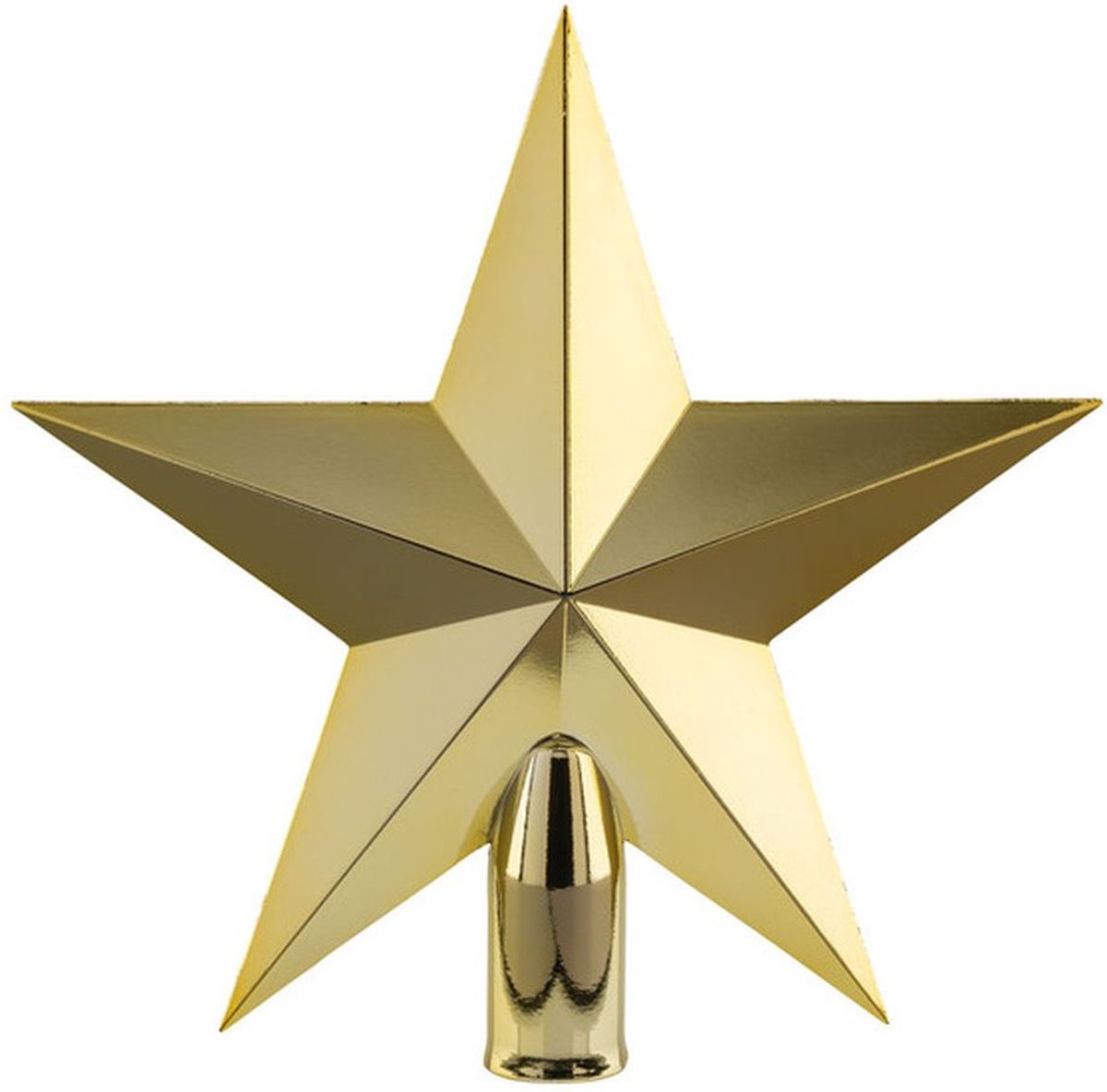Kerstboom ster piek Goud Kunststof 20 cm Kerstassecoires