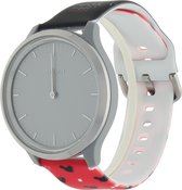 Bandje Voor Polar Print Sport Band - Kerst Zwart Rood (Veelkleurig) - Maat: 20mm - Horlogebandje, Armband