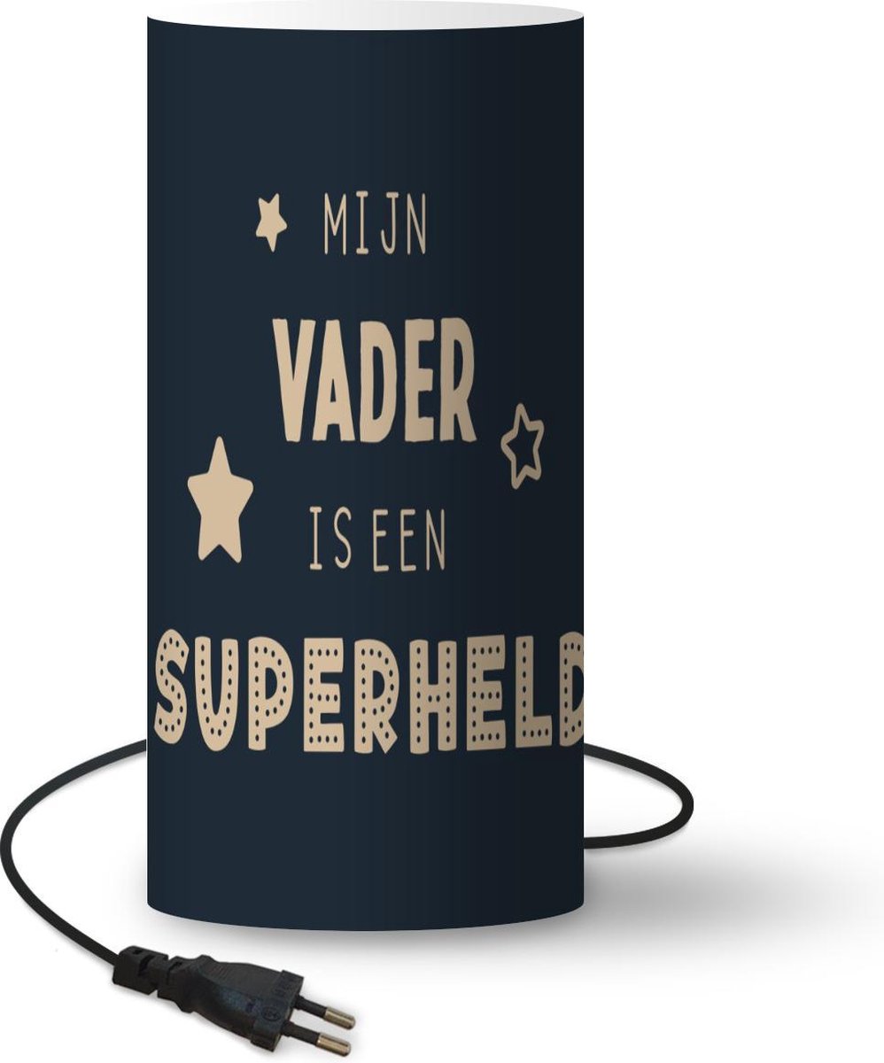 Lamptiger Tafellamp - Vaderdag Kado - Ø 25 Cm - E14 - Multicolor