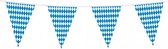 reuzenvlaggenlijn 8 meter polyethyleen wit/blauw