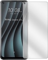 dipos I 2x Beschermfolie helder compatibel met HTC Desire 20 Pro Folie screen-protector (expres kleiner dan het glas omdat het gebogen is)