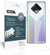 dipos I 2x Pantserfolie helder compatibel met Infinix Zero 8 Achterkant Beschermfolie 9H screen-protector (expres kleiner dan het glas omdat het gebogen is)