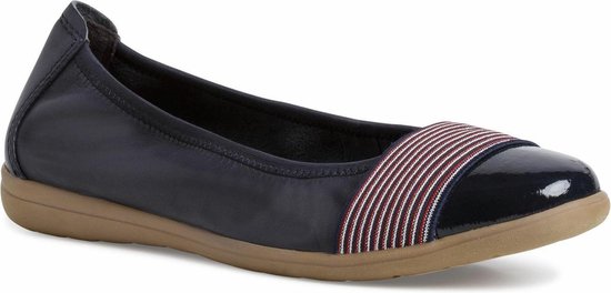 Jana Dames Ballerina 8-8-22106-26 805 blauw H-breedte Maat: 38 EU | bol.com