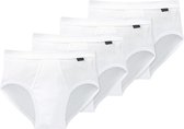 Schiesser Heren sportslip 4 pack Cotton Essentials dubbelrib