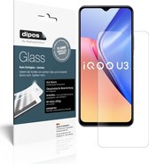 dipos I 2x Pantserfolie mat compatibel met Vivo iQOO U3 Beschermfolie 9H screen-protector (expres kleiner dan het glas omdat het gebogen is)
