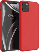 kwmobile telefoonhoesje voor Apple iPhone 11 Pro Max - Hoesje met siliconen coating - Smartphone case in rood