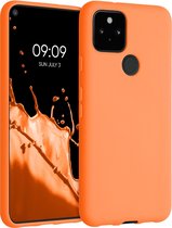 kwmobile telefoonhoesje voor Google Pixel 5 - Hoesje voor smartphone - Back cover in Cosmic Orange