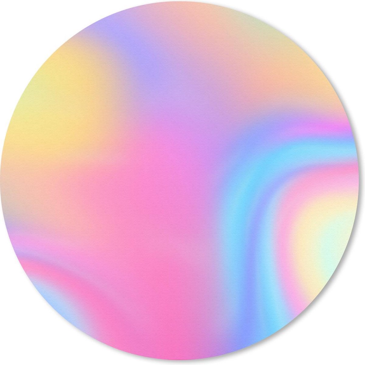 Muismat rond 50x50 cm - Mousepad Vage kleuren - Ronde muismatten