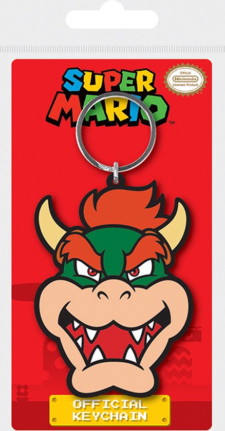 Super Mario - Porte-clés en caoutchouc Bowser