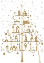 Golden Architectural Tree Greeting Card (GCX 886)