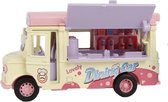 foodtruck ijsjes junior 11 cm geel/roze 2-delig