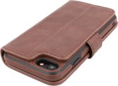 BAOHU - Uitneembare Leder Book Case - Echt Lederen Hoesje - Portemonnee Telefoonhoesje - Geschikt voor iPhone SE 2020 - iPhone 8 - iPhone 7 - Mocca